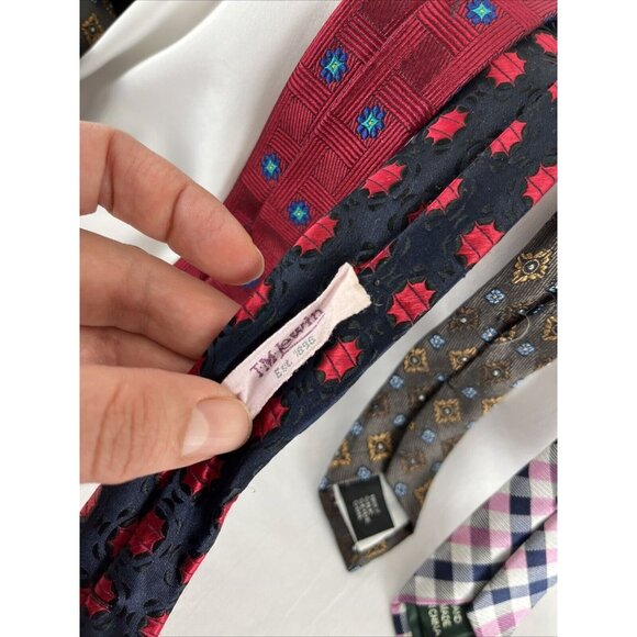 Lauren Ralph Lauren, TM Lewin, Hemley, Avanrata (Lot of X4) of Mens Silk Ties - Picture 9 of 15